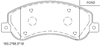 Kit de plaquettes de frein, frein à disque ASIMCO KD6601