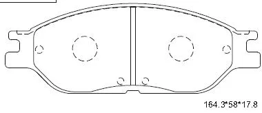 Kit de plaquettes de frein, frein à disque ASIMCO KD6316