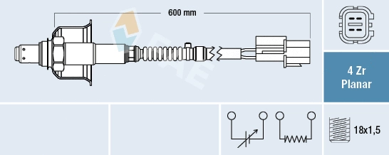 Sonde lambda FAE 77696