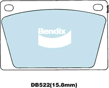 Kit de plaquettes de frein, frein à disque BENDIX-SEA DB522 GCT