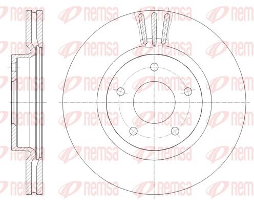 Disque de frein REMSA 61854.10