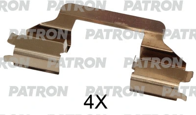 Kit d'accessoires, plaquette de frein à disque PATRON PSRK1316