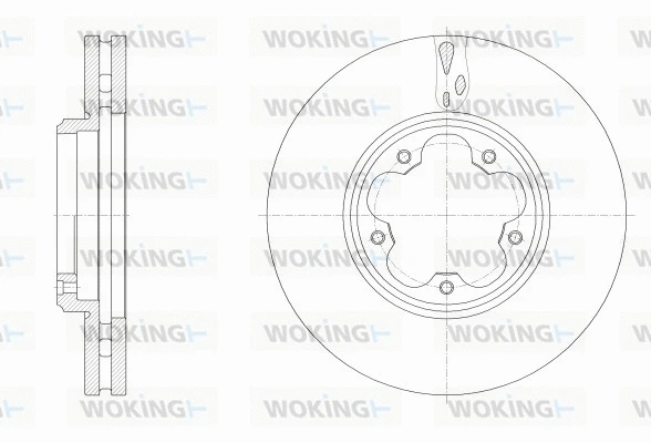 Disque de frein WOKING D62547.10