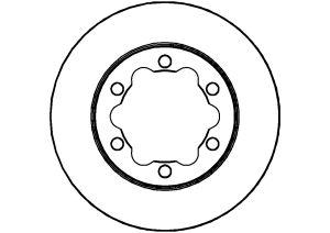 Disque de frein ABTEX BD1404V