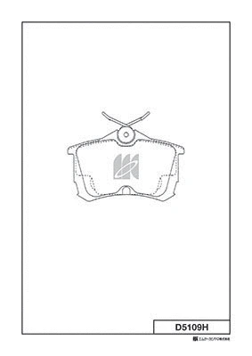 Kit de plaquettes de frein, frein à disque MK Kashiyama D5109H