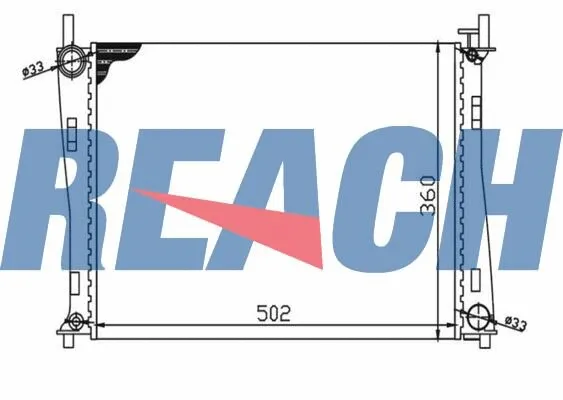 Radiateur, refroidissement du moteur REACH 1.40.13697.523