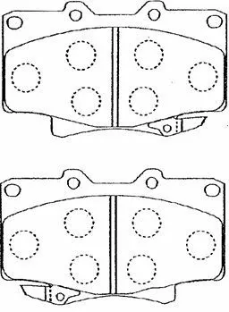 Kit de plaquettes de frein, frein à disque AISIN A1N023