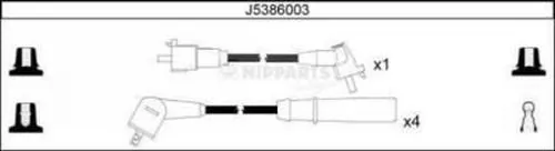 Kit de câbles d'allumage NIPPARTS J5386003