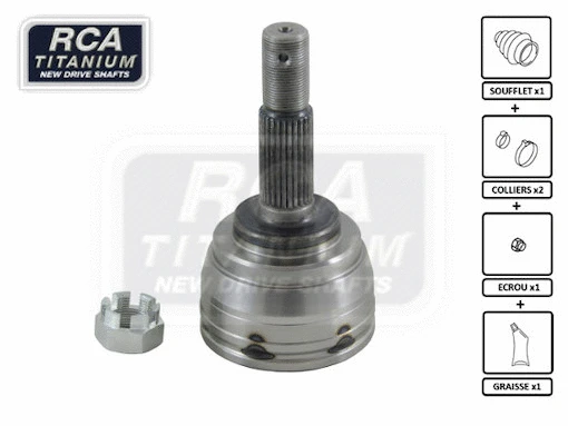 Jeu de joints, arbre de transmission RCA FRANCE NI80