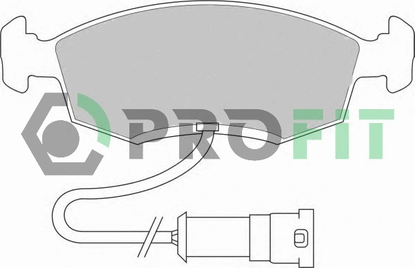 Kit de plaquettes de frein, frein à disque PROFIT 5000-0276