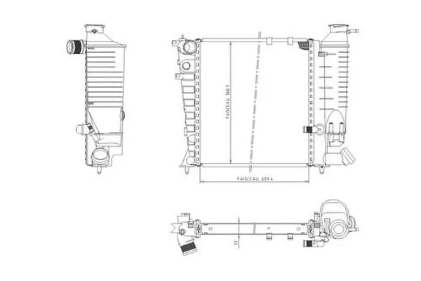 Radiateur, refroidissement du moteur ORDONEZ 1020853809