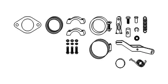 Kit d'assemblage, échangeur de chaleur HJS 82 11 1279