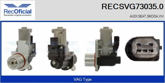 Vanne EGR RECOFICIAL RECSVG73035.0