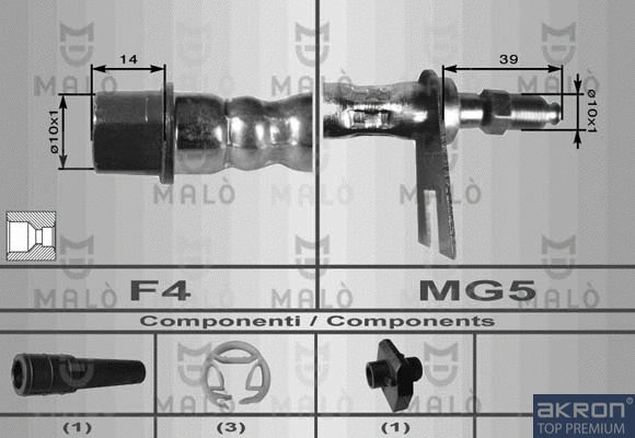 Flexible de frein AKRON-MALÒ 8628