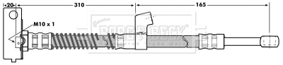 Flexible de frein BORG & BECK BBH7034