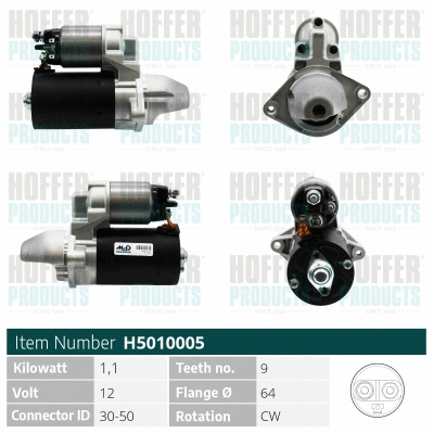 Démarreur HOFFER H5010005