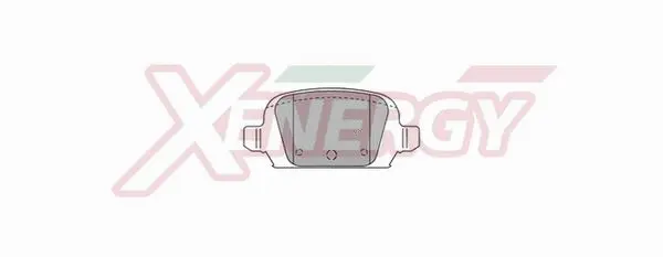 Kit de plaquettes de frein, frein à disque AP XENERGY X40779