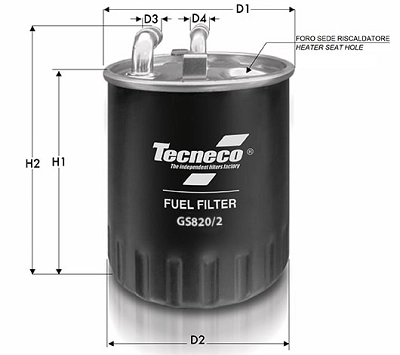 Filtre à carburant TECNECO FILTERS GS820/2