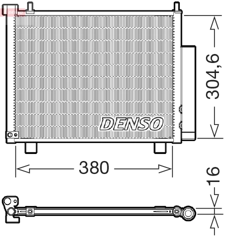 Condenseur, climatisation DENSO DCN20051
