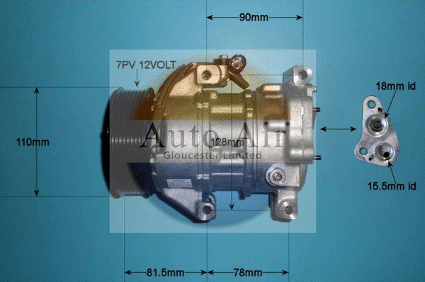 Compresseur, climatisation AUTO AIR GLOUCESTER 14-0084