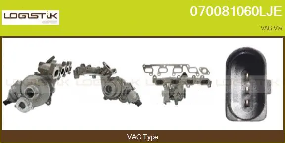 Turbocompresseur, suralimentation LGK 070081060LJE