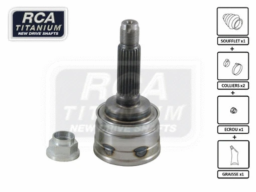 Jeu de joints, arbre de transmission RCA FRANCE SU38