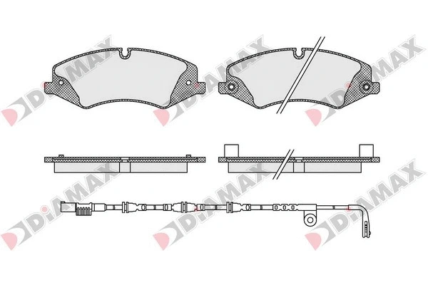 Kit de plaquettes de frein, frein à disque DIAMAX N09509A