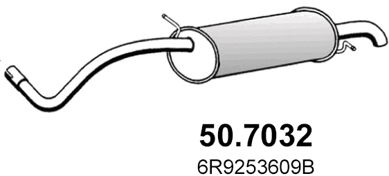 Silencieux arrière ASSO 50.7032