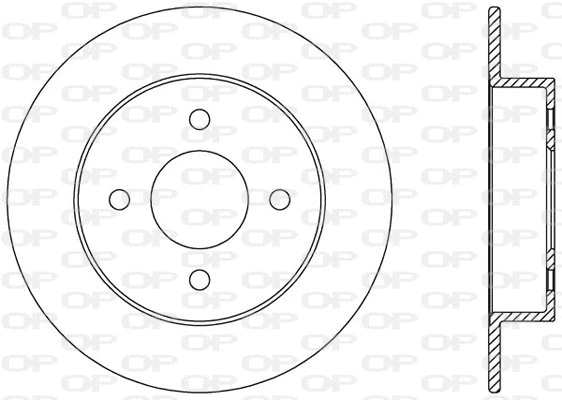 Disque de frein OPEN PARTS BDA2345.10