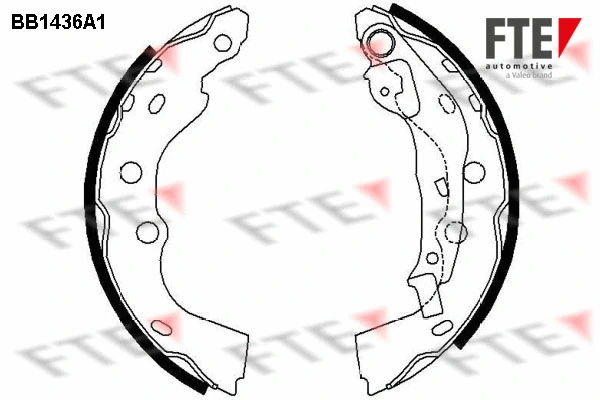 Jeu de mâchoires de frein FTE 9100160
