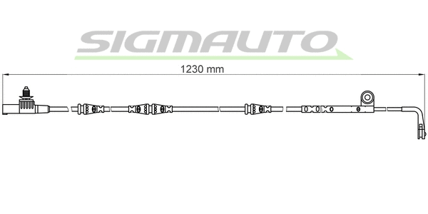 Contact d'avertissement, usure des plaquettes de frein SIGMAUTO WI0643