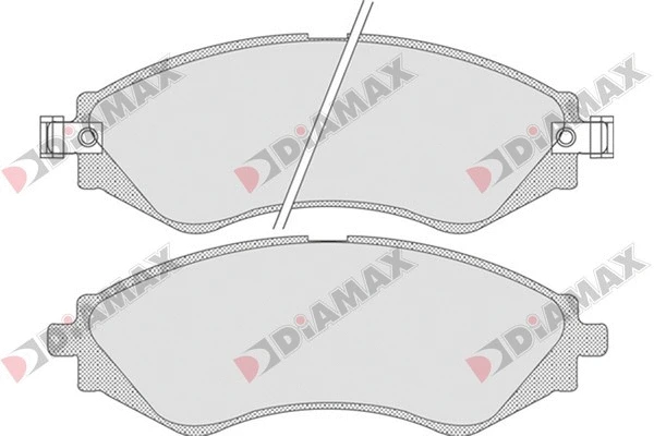 Kit de plaquettes de frein, frein à disque DIAMAX N09251