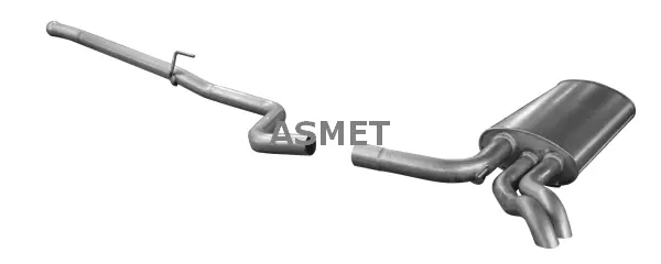 Silencieux arrière ASMET 01.076