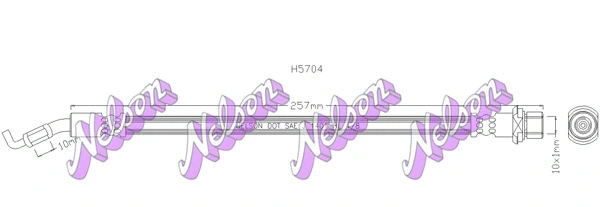 Flexible de frein KAWE H5704