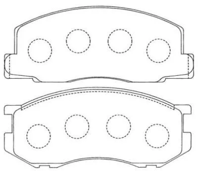Kit de plaquettes de frein, frein à disque AISIN ASN-136