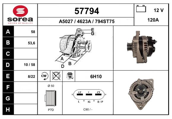 Alternateur EAI 57794