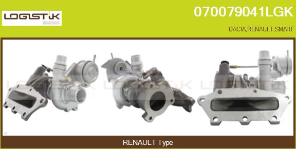Turbocompresseur, suralimentation LGK 070079041LGK