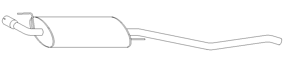 Silencieux arrière Vellerand 10995