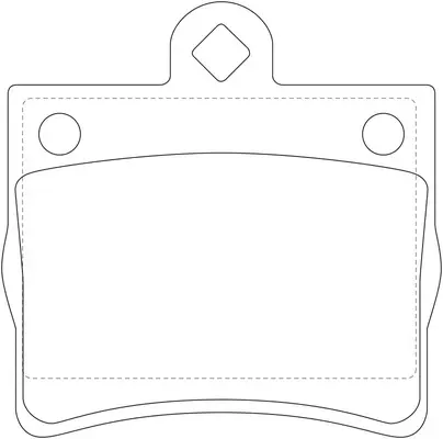 Kit de plaquettes de frein, frein à disque SB BP31125