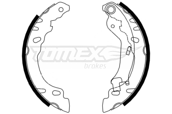 Jeu de mâchoires de frein TOMEX Brakes TX 21-61