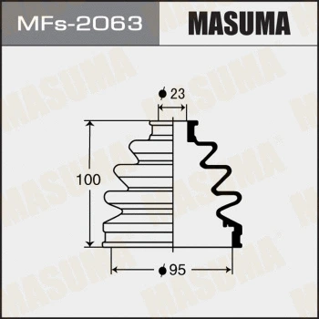 Jeu de joints-soufflets, arbre de commande MASUMA MFs-2063