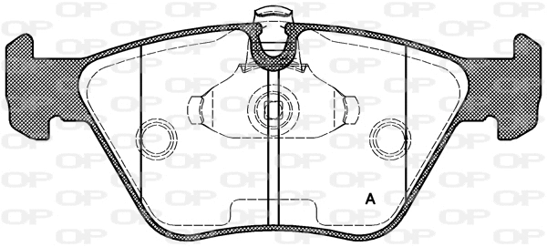 Kit de plaquettes de frein, frein à disque OPEN PARTS BPA0270.15