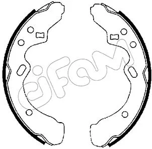 Jeu de mâchoires de frein CIFAM 153-204