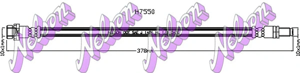 Flexible de frein KAWE H7550