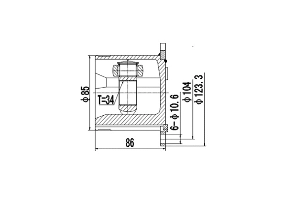 Jeu de joints, arbre de transmission DYNAMATRIX DCV603007