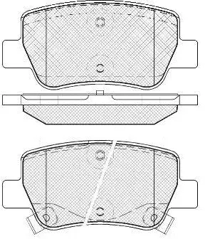 Kit de plaquettes de frein, frein à disque FIT FP1081