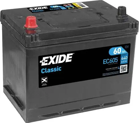 Batterie de démarrage EXIDE EC605