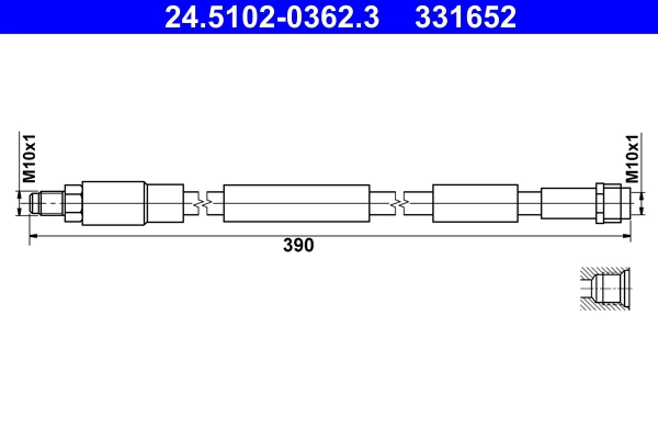 Flexible de frein ATE 24.5102-0362.3