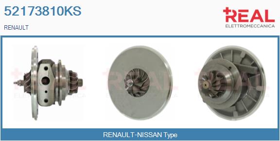 Groupe carter, turbocompresseur REAL 52173810KS
