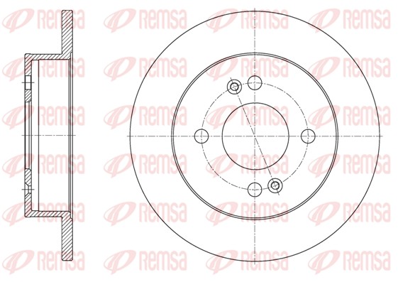 Disque de frein REMSA 61609.00